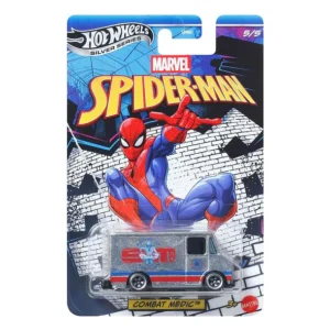 Hot Wheels Combat Medic™ Spider-Man™ Silver Series Die-Cast Van